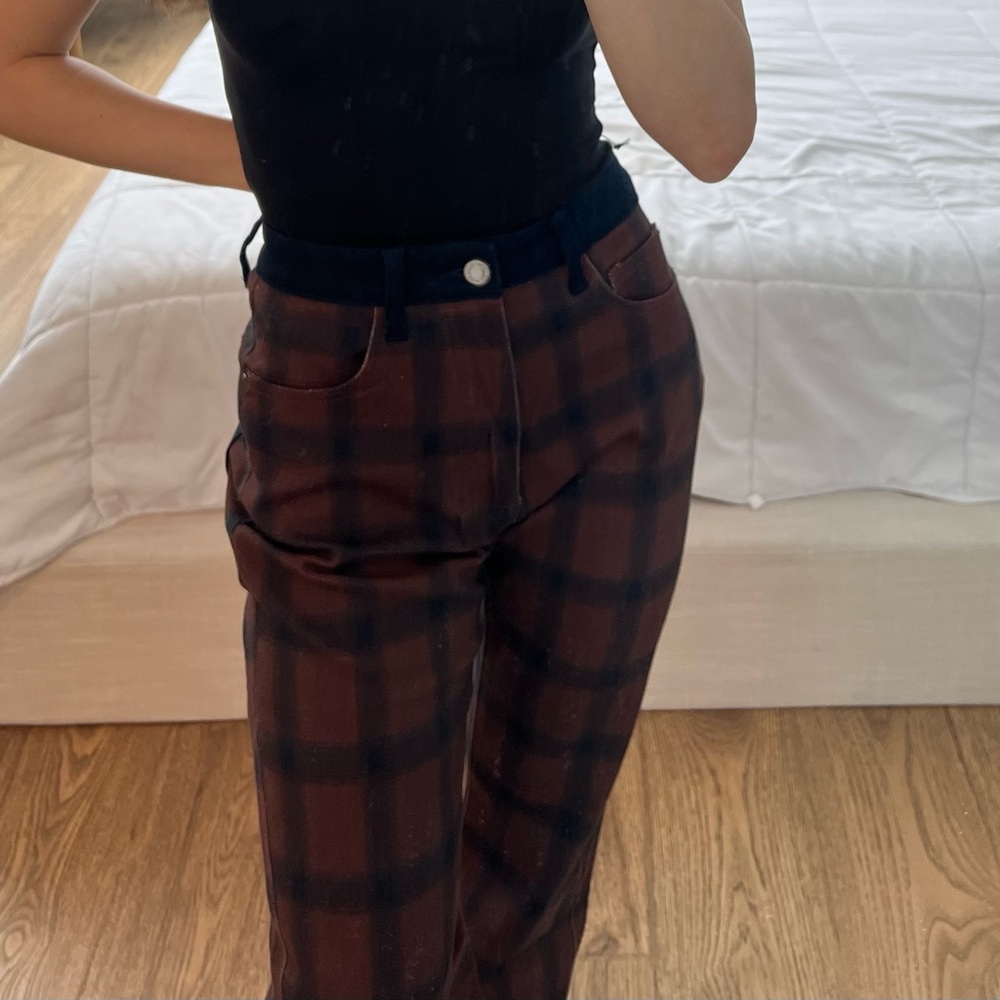 WeWoreWhat color block icon jeans